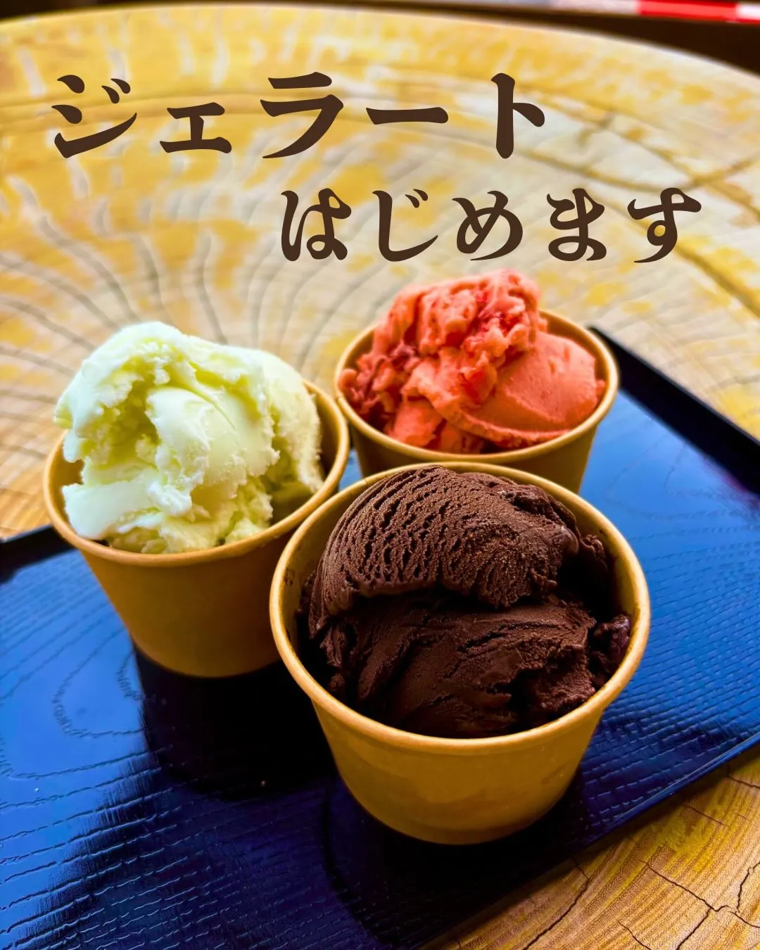 🍨ジェラートはじめます🍨